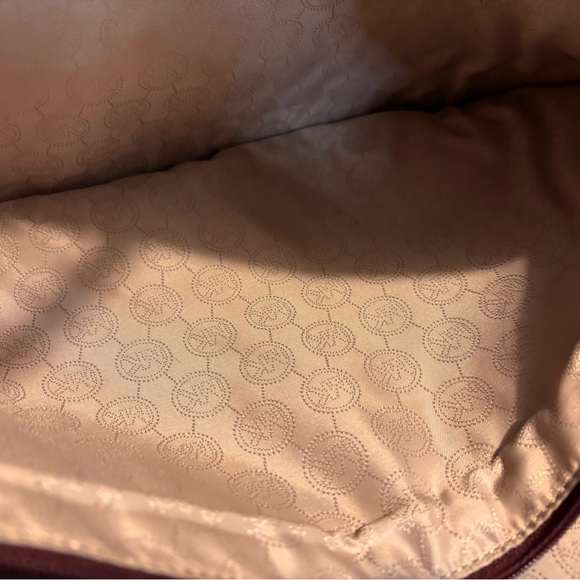 Michael Kors Red Burgandy Tote - Picture 8 of 9